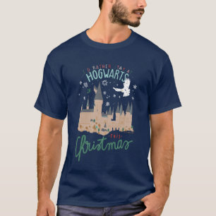 Ik blijf deze kerst liever op Zweinstein T-shirt