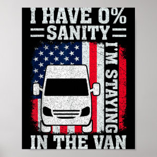 Ik blijf in de bestelwagen Phasmophobia Funny Man Poster