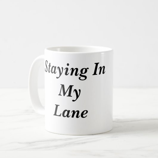 Ik blijf in mijn luie Mok (Voorkant links)