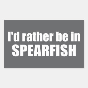 Ik blijf liever in Spearfish South Dakota Rechthoekige Sticker