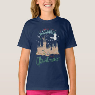 Ik blijf liever met Kerstmis op Zweinstein T-shirt