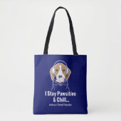 Ik blijf passief en chill Beagle Funny Dog Draagtas (Voorkant)