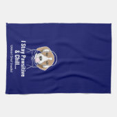 Ik blijf passief en chill Beagle Funny Dog Theedoek (Horizontaal)