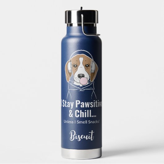 Ik blijf passief en kil hond grappige beagle waterfles (Links)