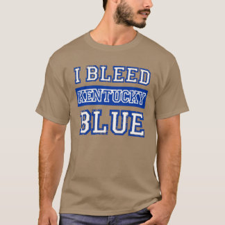Ik bloei Blauw Kentucky UK Wildkat Trots 1 T-shirt