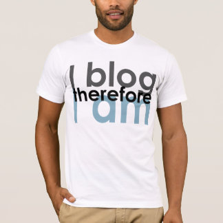 Ik blog daar waar ik ben t-shirt