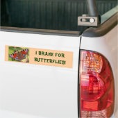 IK BRAK VOOR BOTERFLIES-bumpersticker Bumpersticker (Op Truck)