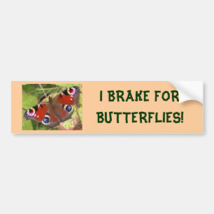 IK BRAK VOOR BOTERFLIES-bumpersticker Bumpersticker