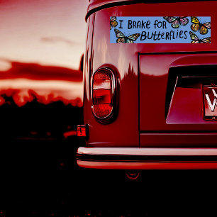 IK BRAK VOOR BOTERFLIES-Waterverf Bumpersticker