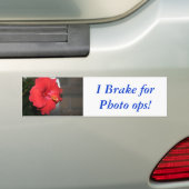 Ik Brake voor Foto's. Bumpersticker (Op auto)