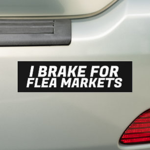 IK BREAK AAN DE BUMPERSTICKER VAN DE VLEANMARKTEN
