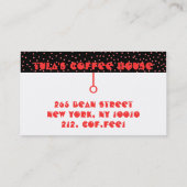 IK BREAK VOOR KOFFIE - VISITEKAARTJES (Achterkant)