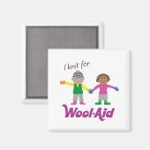 Ik brei voor Wool-Aid magneet (Voorkant / Achterkant)