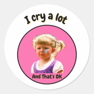 Ik breng een partij en dat is oké - Cute Girl Ronde Sticker
