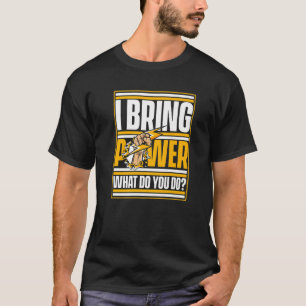 Ik Breng Kracht Wat Doe Jij Elektronische Elektrik T-shirt