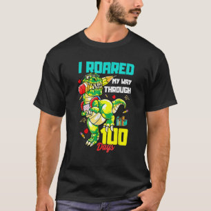 Ik Brulde Mijn Weg Door 100 Dagen Van School Dinos T-shirt