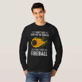 Ik casten Fireball Wizard Sorcerer DM TTRPG T-shirt (Voorkant volledig)