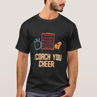 Ik coach je juichen Grappig coaching Humor Mentor  T-shirt