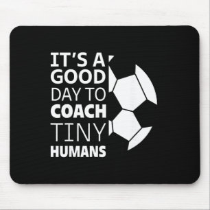 Ik Coach Kleine Mensen Grappige Voetbalcoach Train Muismat
