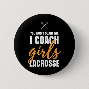 Ik Coach Meisjes Lacrosse Coach Lacrosse Meisje Qu Ronde Button 5,7 Cm