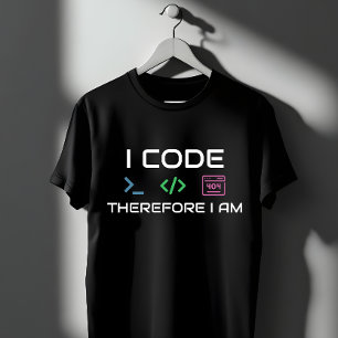 Ik Codeer Daarom Ben Ik - Programmeur 404 Fout Gee T-shirt