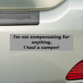 Ik compenseer niet bumpersticker (Op auto)