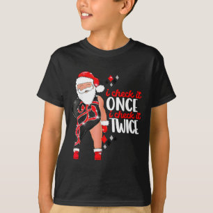Ik controleer het een keer, dan controleer ik het  t-shirt