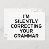 Ik corrigeer Grammar Briefkaart (Voorkant / Achterkant)