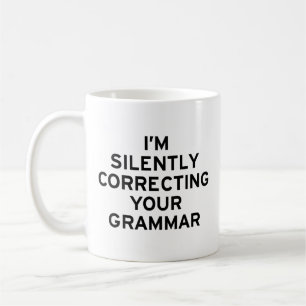 Ik corrigeer Grammar Koffiemok