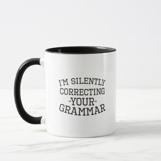 Ik corrigeer je Grammar Funny. Mok (Links)