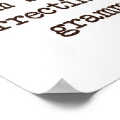 Ik corrigeer je Grammar stilletjes. Poster (Hoek)