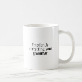 Ik corrigeer je grammatica Funny shirt. Koffiemok