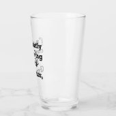 "Ik corrigeer je grammatica in stilte" grappig Glas (Links)