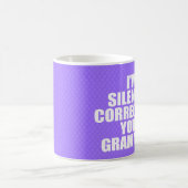 Ik corrigeer je grammatica. koffiemok (Center)