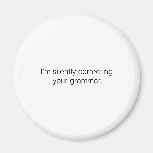 Ik corrigeer je grammatica. magneet (Voorkant)