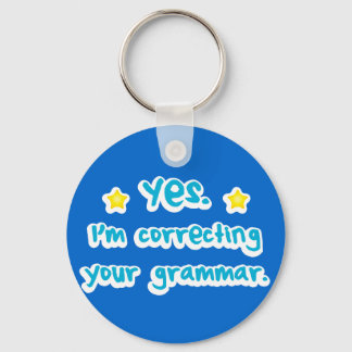 Ik corrigeer je grammatica sleutelhanger