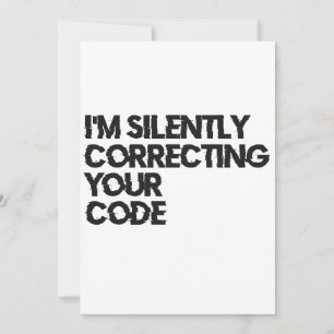 Ik corrigeer stilletjes je code grappige programme kaart
