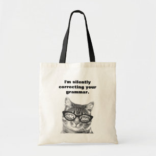 Ik corrigeer stilletjes je grammatica-canvas tas
