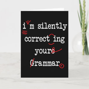 Ik Corrigeer Stilzwijgend Je Grammatica Middelbare Kaart