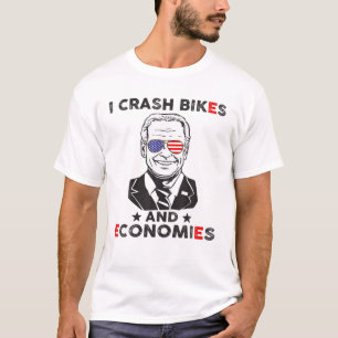 Ik crasht fietsen en economieën t-shirt