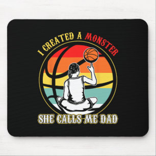 Ik Creëer een monster dat ze me papa basketbal vet Muismat