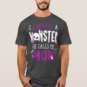 Ik Creëer een Monster Halloween Costume T-shirt vo