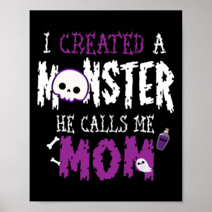 Ik Creëer een Monster Halloween Costume T-shirt vo Poster