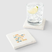 Ik creëer het leven van mijn dromen stenen onderzetter (Zijkant)