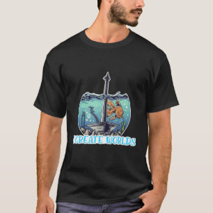 Ik creëer werelden Aquascaping Aquascaper Aquarium T-shirt