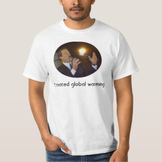 Ik creëerde de opwarming van de aarde t-shirt