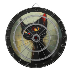 Ik daag je uit, gooi die Dart Black Cat Regulation Dartbord