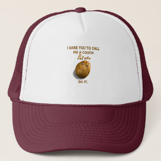 Ik daag je uit om me een Couch Potato Grappig Scha Trucker Pet