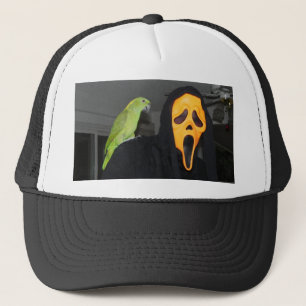 Ik dacht dat ik een enge kat zag. trucker pet