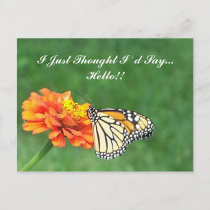 Ik dacht dat ik zou zeggen... hallo! briefkaart